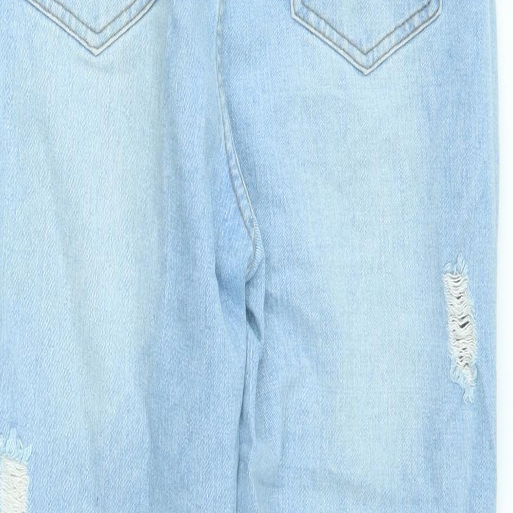 Missguided Womens Blue   Straight Jeans Size 10 L26 in