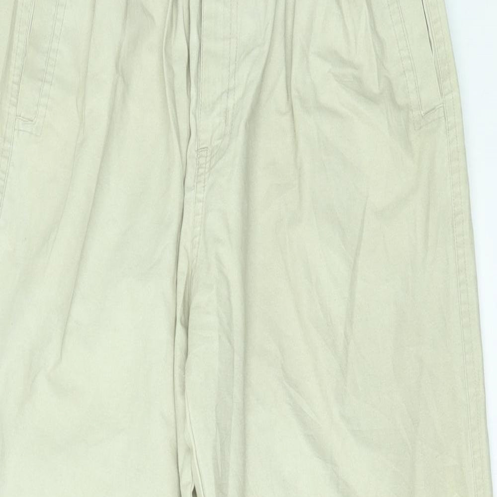 Mens UK Size L Classic Regular Fit  Beige Trousers