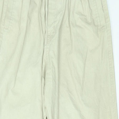 Mens UK Size L Classic Regular Fit  Beige Trousers
