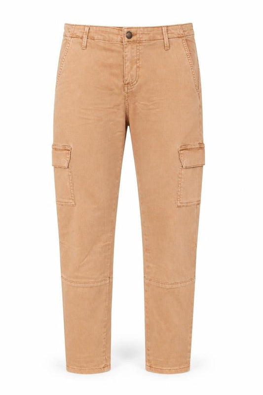 Front view of Principles women’s orange tapered jeans, size UK 10, 26-inch leg - cargo style
