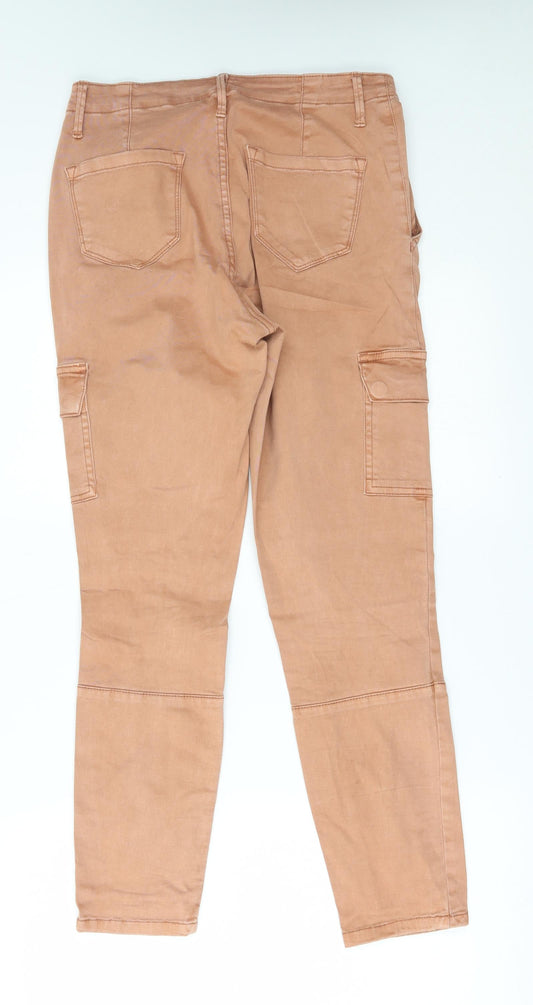 Principles Womens Orange   Tapered Jeans Size 10 L26 in - cargo style