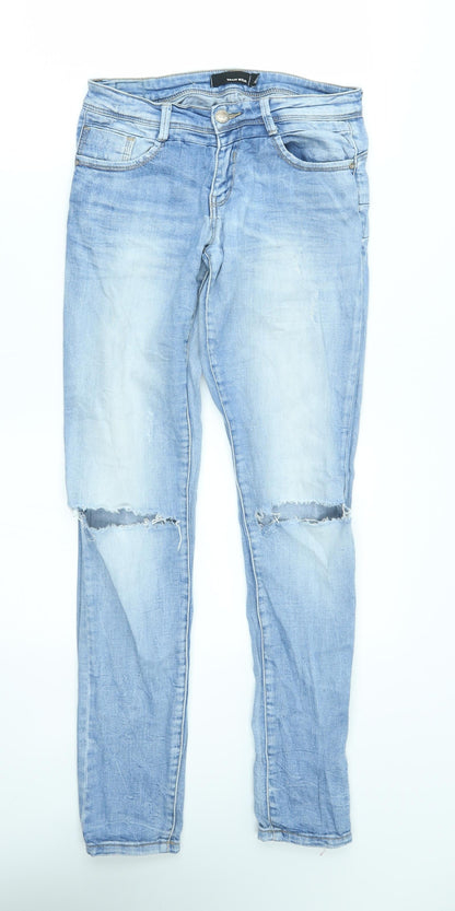Womens UK Size 8 TALLY WEiJL Regular Fit Skinny Blue Jeans