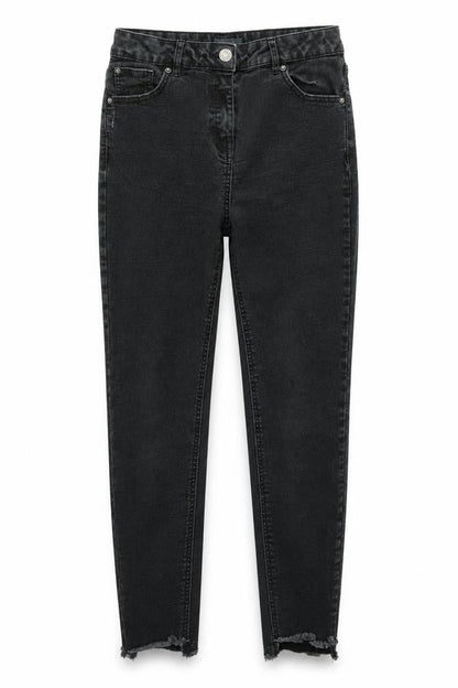 Womens UK Size 12 Papaya Regular Fit Skinny Black Jeans