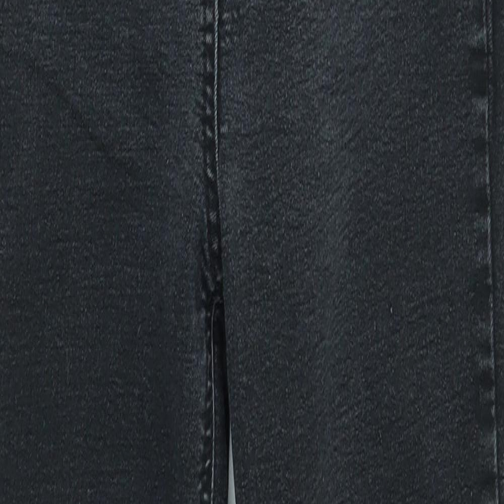 Womens UK Size 12 Papaya Regular Fit Skinny Black Jeans