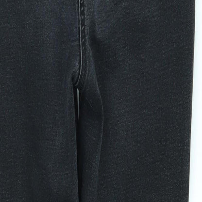 Womens UK Size 12 Papaya Regular Fit Skinny Black Jeans