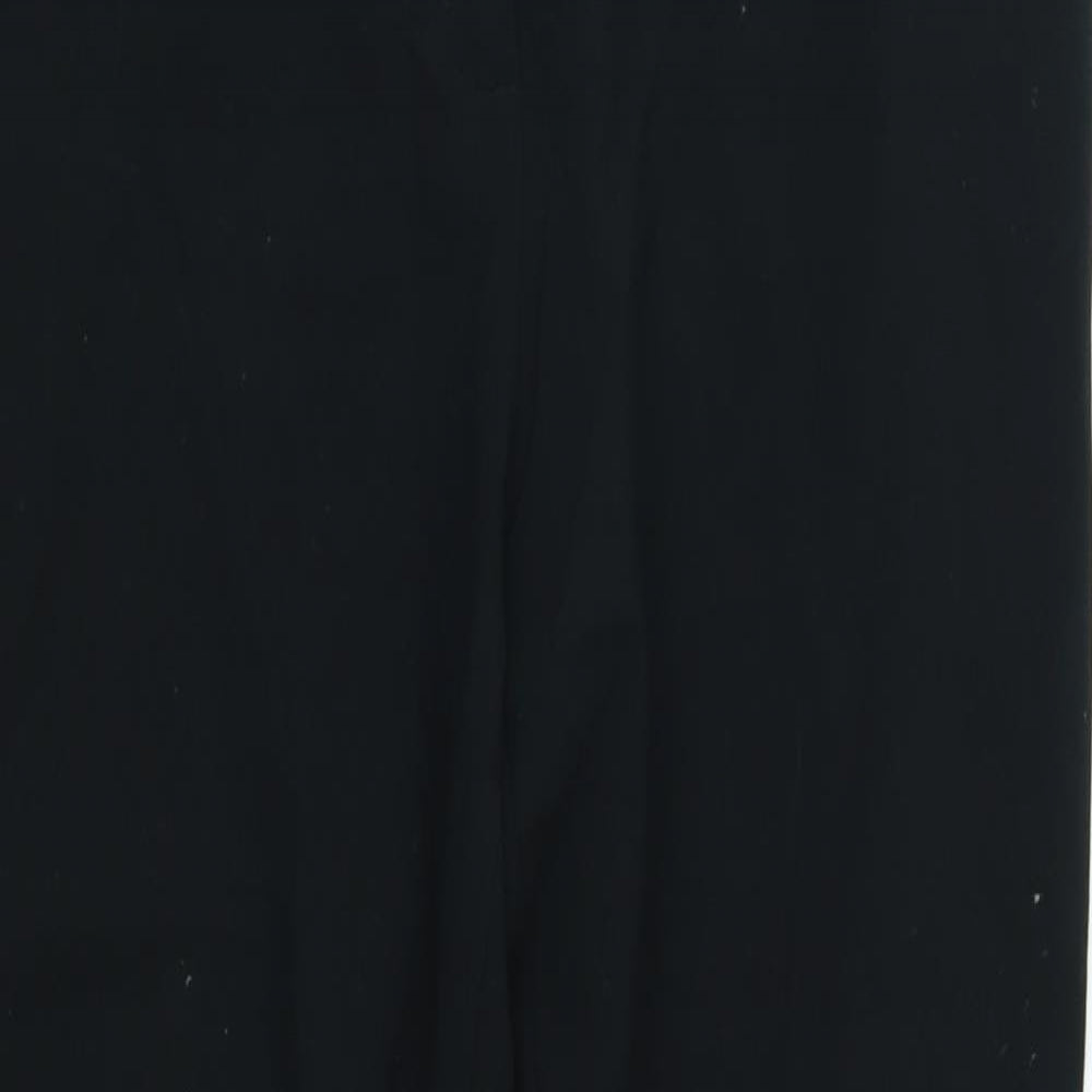Womens UK Size 12 M&S Regular Fit  Black Trousers