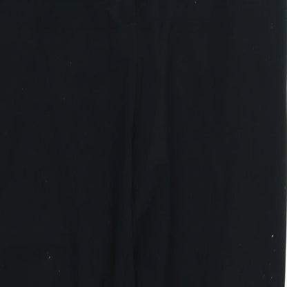 Womens UK Size 12 M&S Regular Fit  Black Trousers