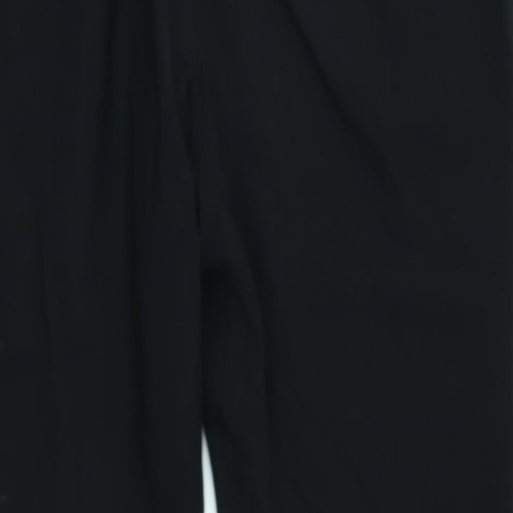 Womens UK Size 12 M&S Regular Fit  Black Trousers
