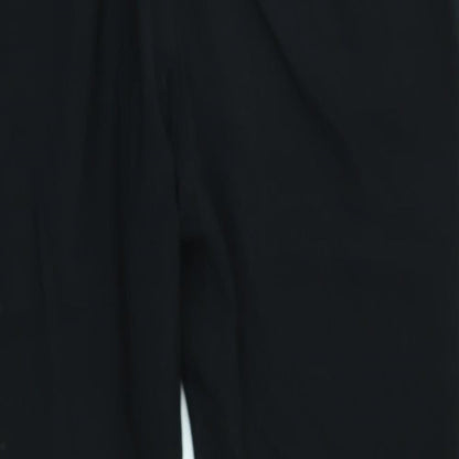 Womens UK Size 12 M&S Regular Fit  Black Trousers