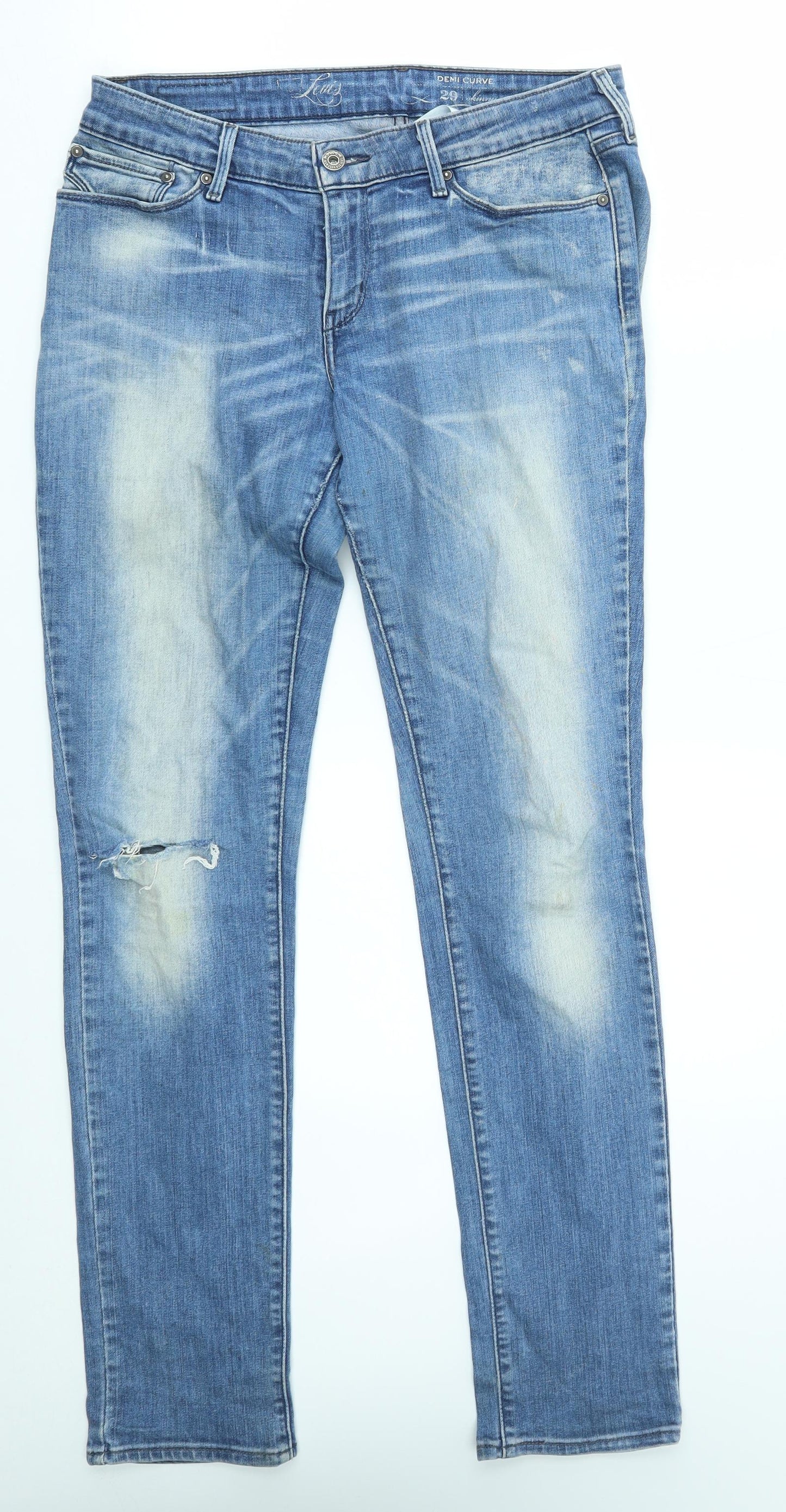 louis Womens Blue   Skinny Jeans Size 29 in L30 in - demi curve