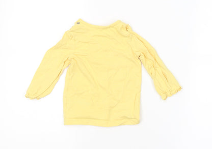 Disney Baby Baby Yellow   Basic T-Shirt Size 6-9 Months