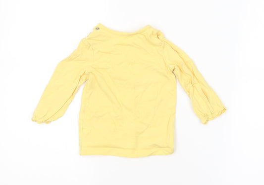 Disney Baby Baby Yellow   Basic T-Shirt Size 6-9 Months