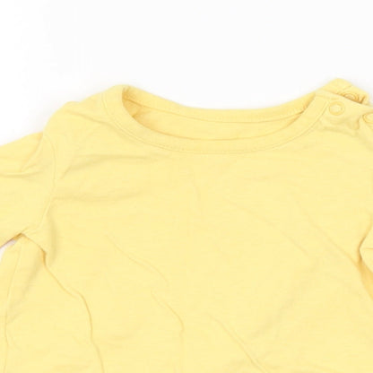 Disney Baby Baby Yellow   Basic T-Shirt Size 6-9 Months
