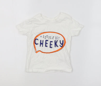 George Baby White   Basic T-Shirt Size 6-9 Months