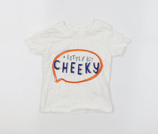 George Baby White   Basic T-Shirt Size 6-9 Months