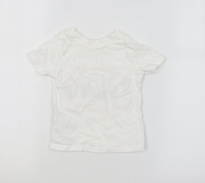 George Baby White   Basic T-Shirt Size 6-9 Months