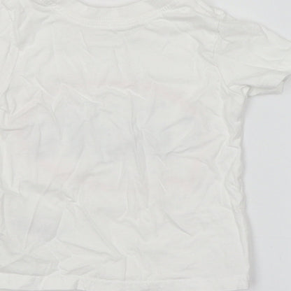 George Baby White   Basic T-Shirt Size 6-9 Months