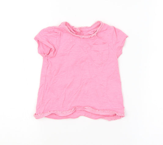 Mini Club Girls Pink   Basic T-Shirt Size 6-9 Months