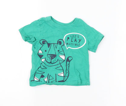 George Baby Green   Basic T-Shirt Size 6-9 Months