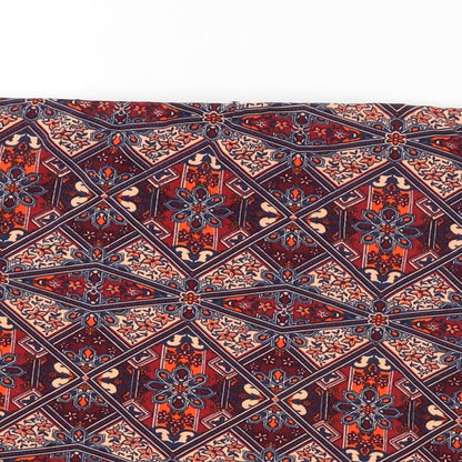 New Look Womens Red Argyle/Diamond  Straight & Pencil Set Size 12