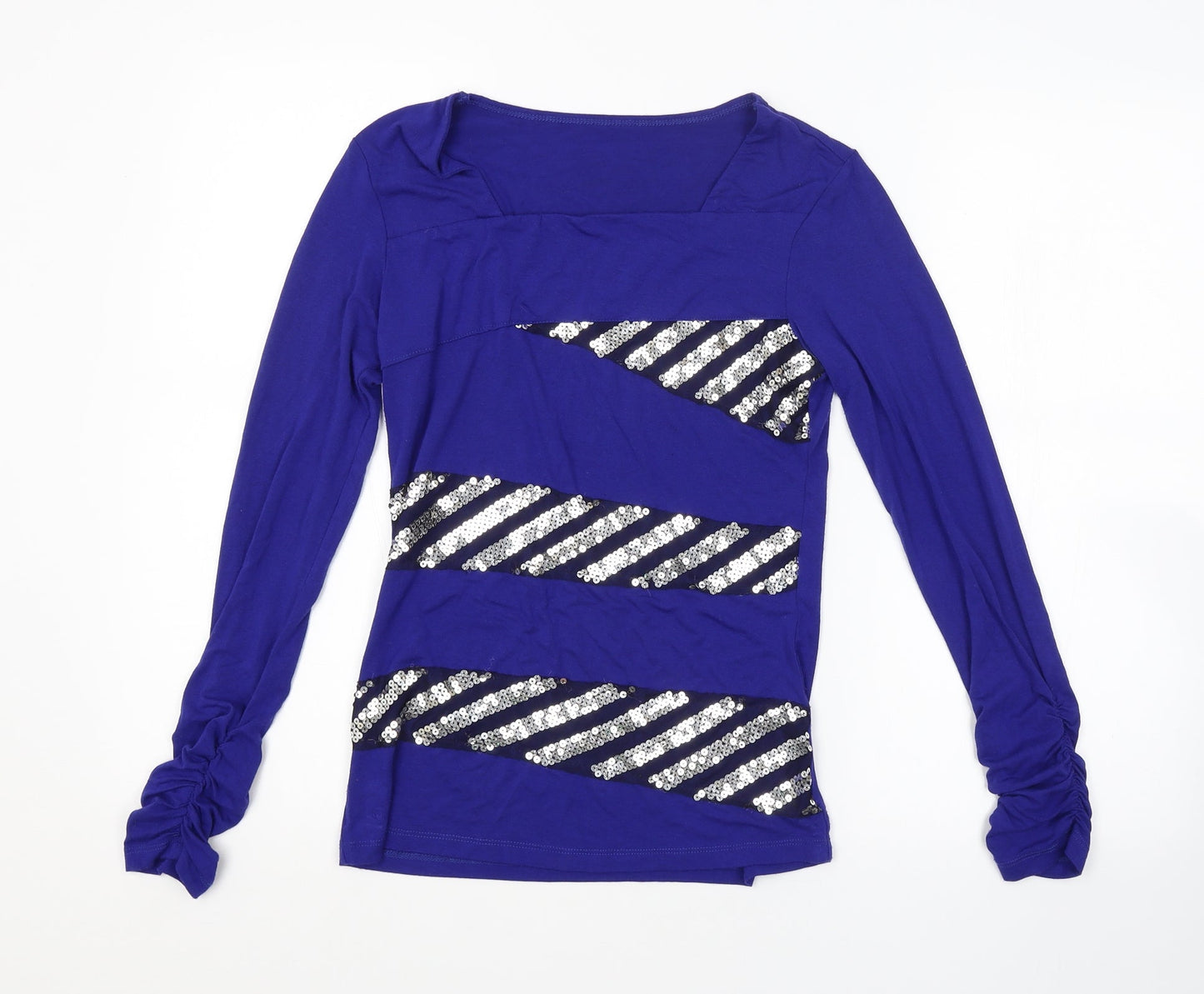 Womens UK Size  Preworn Blue Basic Blouse
