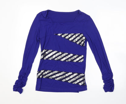 Womens UK Size  Preworn Blue Basic Blouse