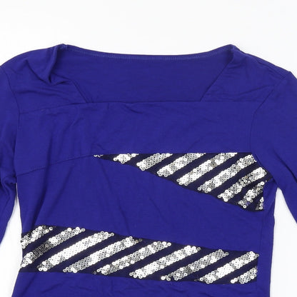 Womens UK Size  Preworn Blue Basic Blouse