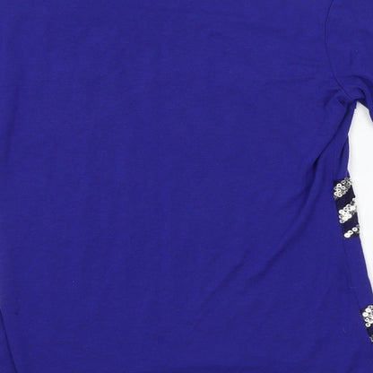 Womens UK Size  Preworn Blue Basic Blouse