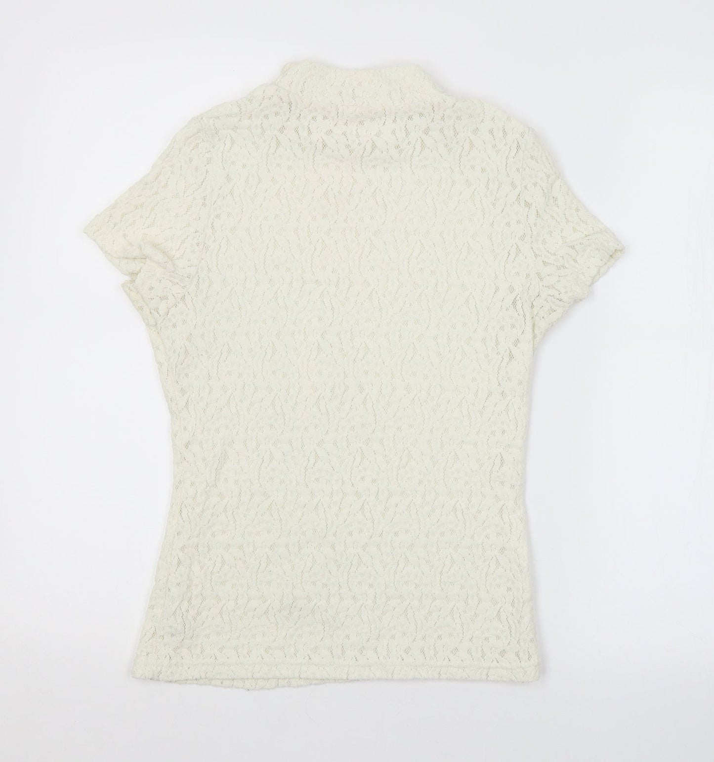 Womens UK Size 12 Preworn White Basic Blouse