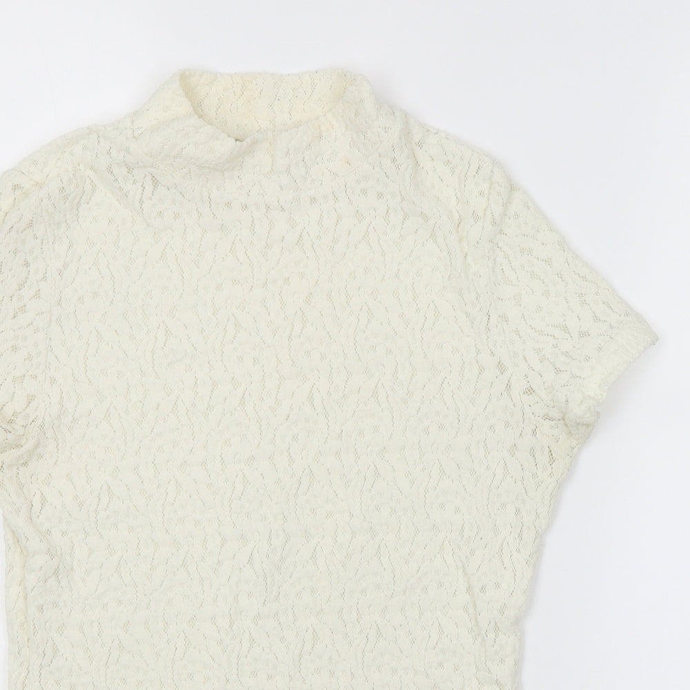 Womens UK Size 12 Preworn White Basic Blouse