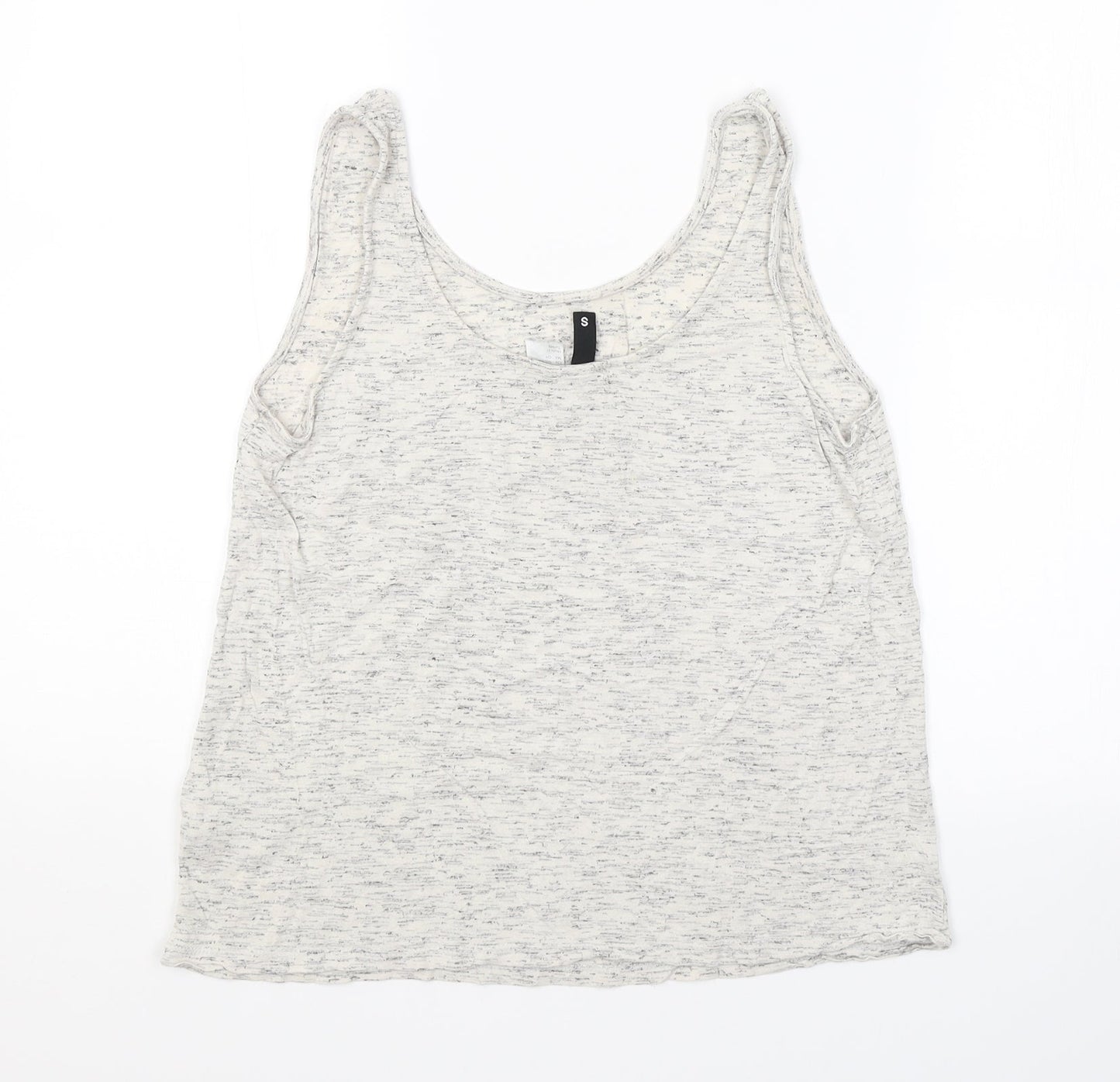 Womens UK Size S H&M Grey Basic Tank