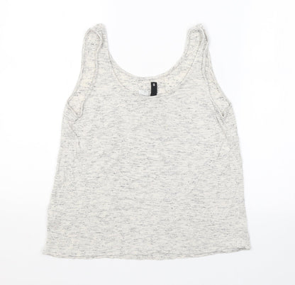 Womens UK Size S H&M Grey Basic Tank