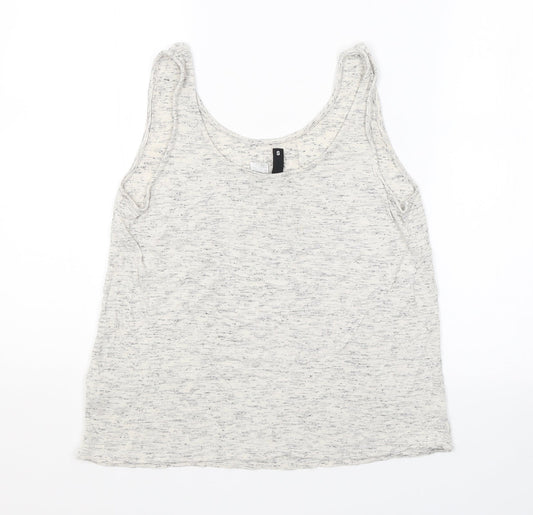 Womens UK Size S H&M Grey Basic Tank
