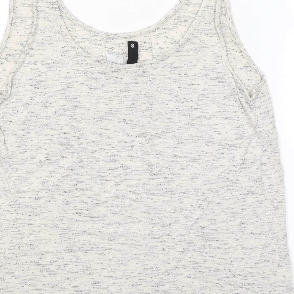 Womens UK Size S H&M Grey Basic Tank
