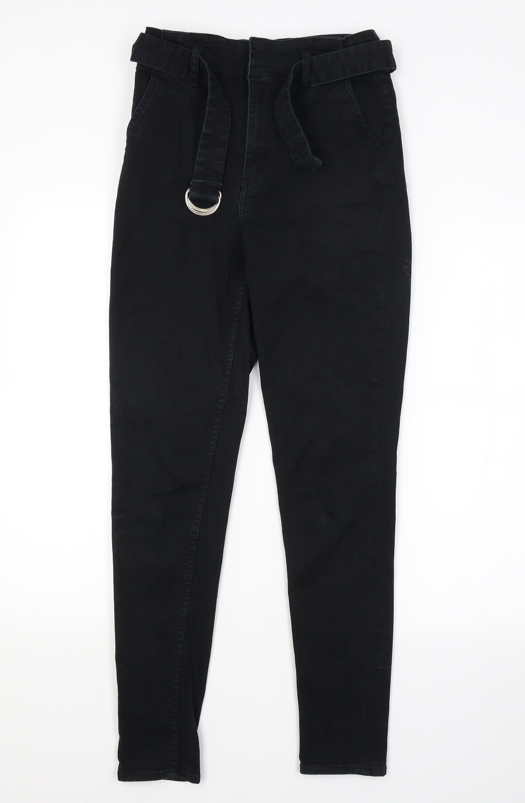 Womens UK Size 10 H&M Regular Fit Chino Blue Trousers