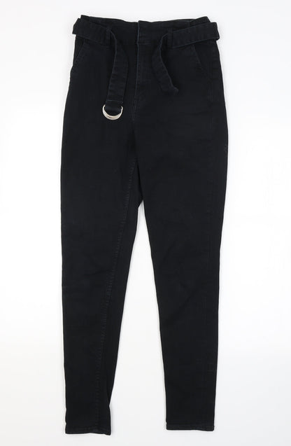 Womens UK Size 10 H&M Regular Fit Chino Blue Trousers