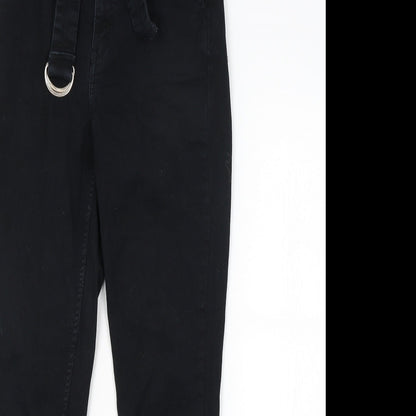 Womens UK Size 10 H&M Regular Fit Chino Blue Trousers