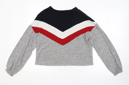 Womens UK Size M New Look Multicoloured Pullover Jumper