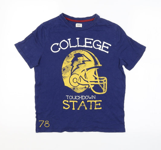 F&F Boys Blue   Basic T-Shirt Size 9-10 Years