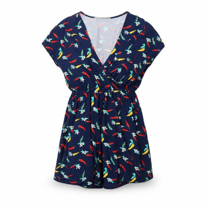 Womens UK Size 8 F&F One-Piece Blue Playsuit