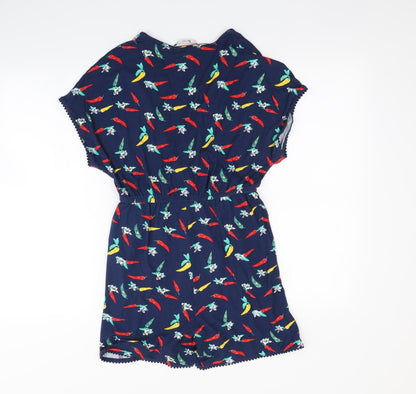 F&F Womens Blue   Playsuit One-Piece Size 8  - Chilli pattern