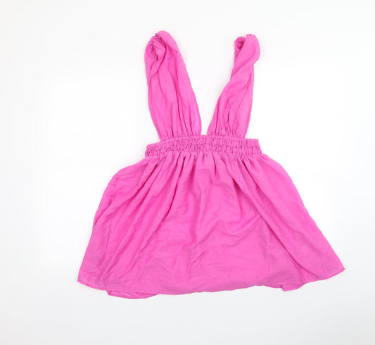 Womens UK Size 8 ASOS Pink Basic T-Shirt