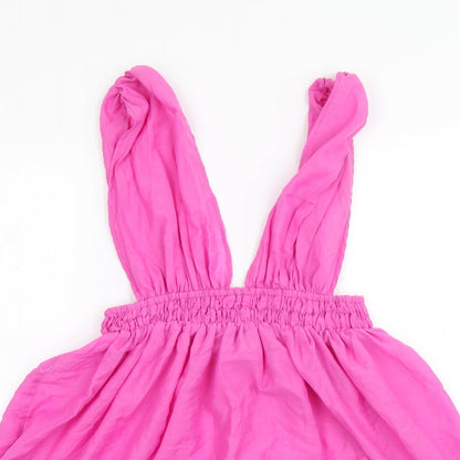 Womens UK Size 8 ASOS Pink Basic T-Shirt