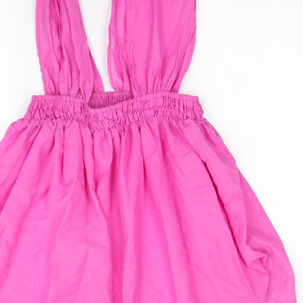 Womens UK Size 8 ASOS Pink Basic T-Shirt