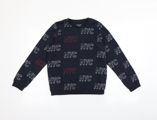 Primark Girls Blue   Pullover Sweatshirt Size 11-12 Years  - NYC