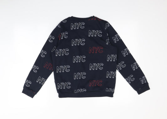 Primark Girls Blue   Pullover Sweatshirt Size 11-12 Years  - NYC