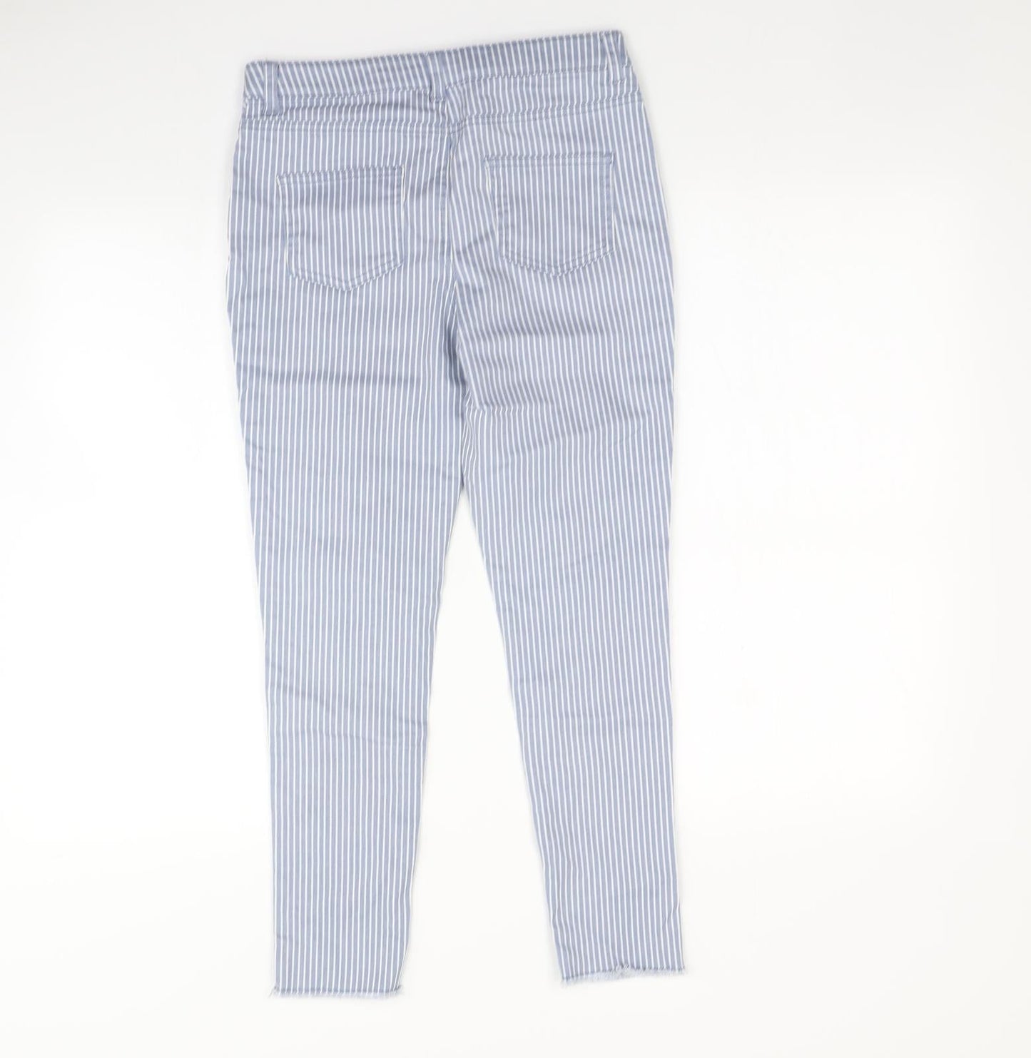 Primark Girls Blue Striped  Skinny Jeans Size 11-12 Years