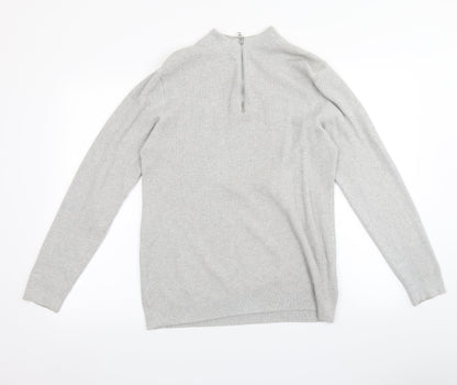 Mens UK Size M NEXT Grey Pullover Hoodie