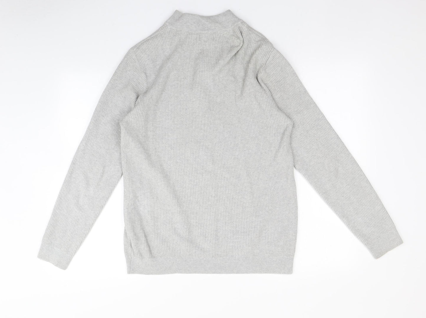 Mens UK Size M NEXT Grey Pullover Hoodie