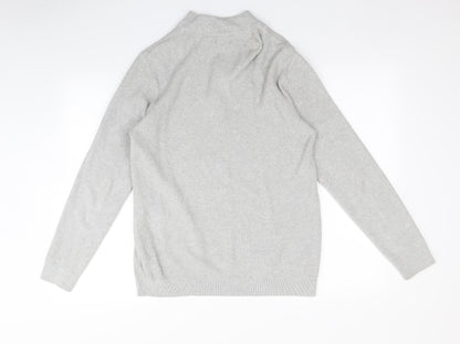 Mens UK Size M NEXT Grey Pullover Hoodie